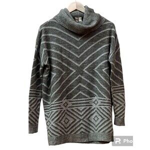 Womens Cowl Neck Sweater Alfa Green Small Acrylic Made In USA‎